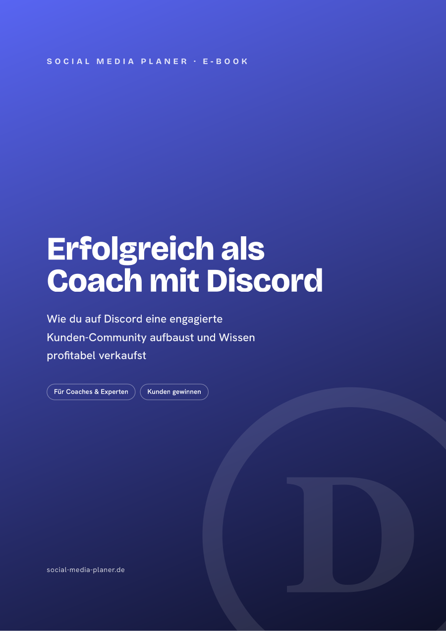 Erfolgreich als Coach mit Discord – E-Book-Cover (Discord)