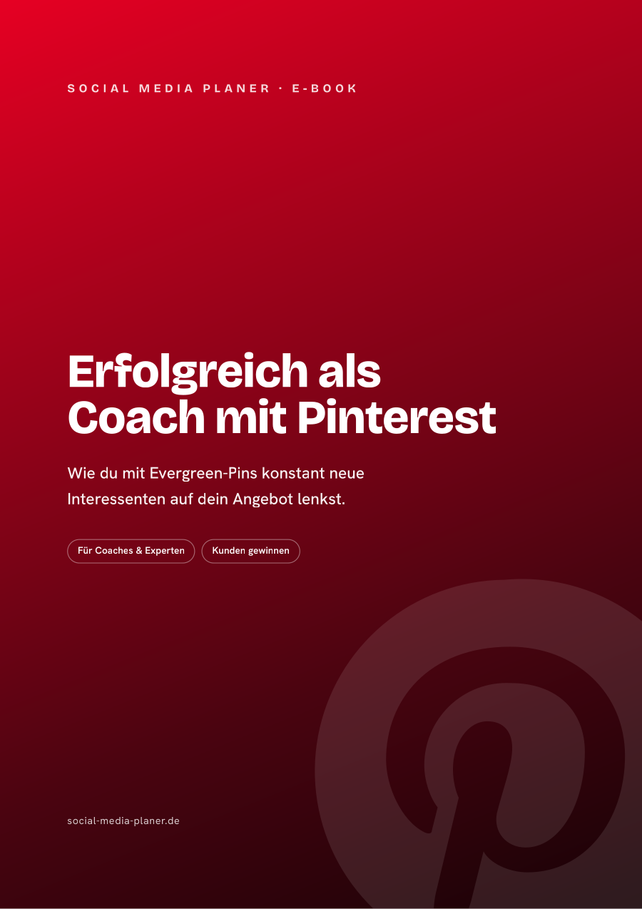 Erfolgreich als Coach mit Pinterest – E-Book-Cover (Pinterest)
