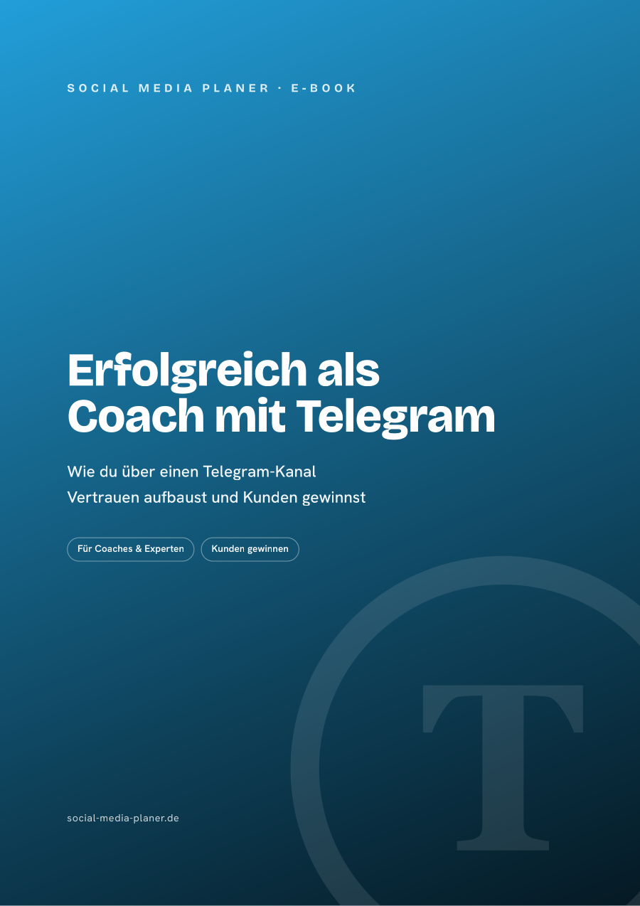 Erfolgreich als Coach mit Telegram – E-Book-Cover (Telegram)