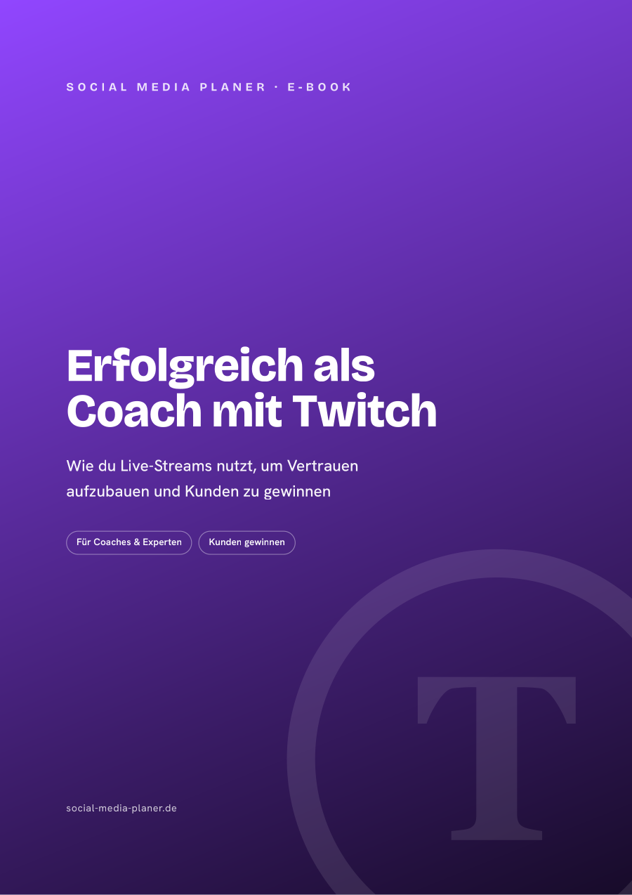 Erfolgreich als Coach mit Twitch – E-Book-Cover (Twitch)