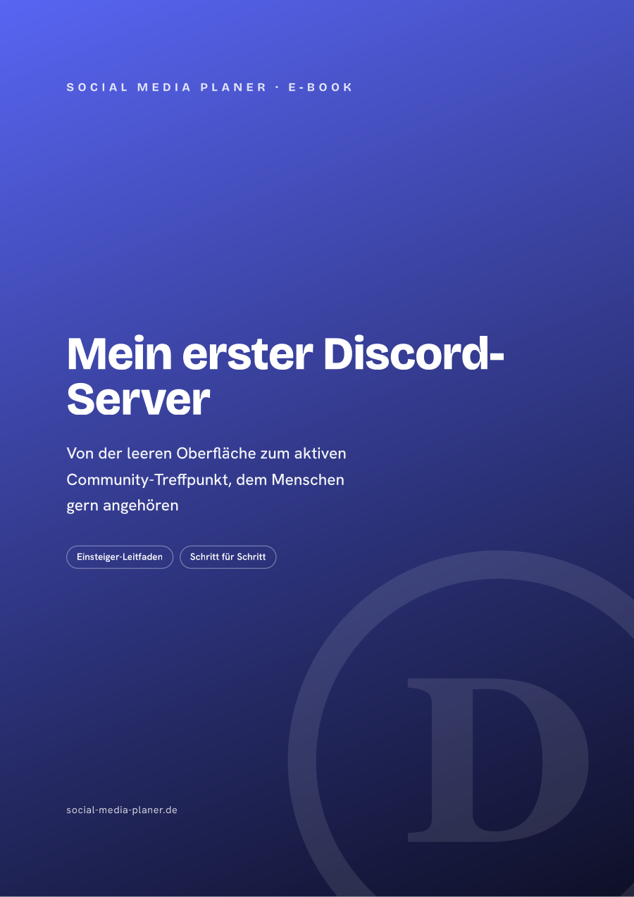 Mein erster Discord-Server – E-Book-Cover (Discord)