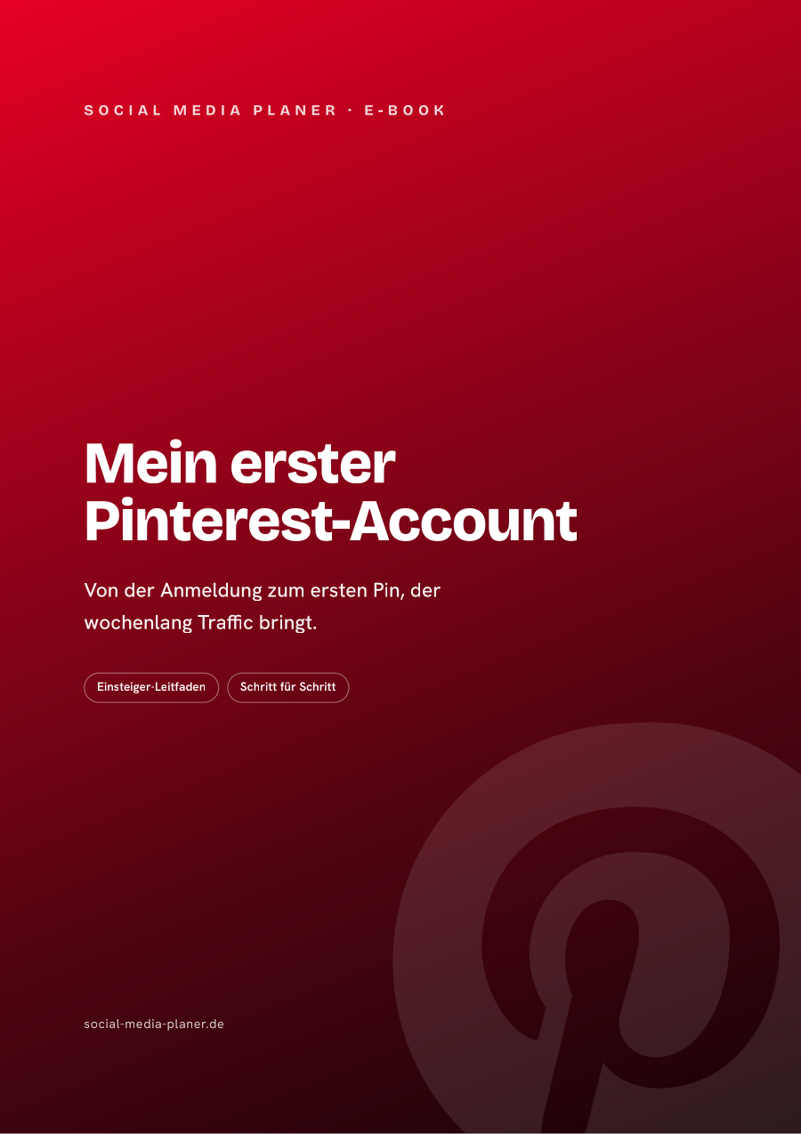 Mein erster Pinterest-Account – E-Book-Cover (Pinterest)