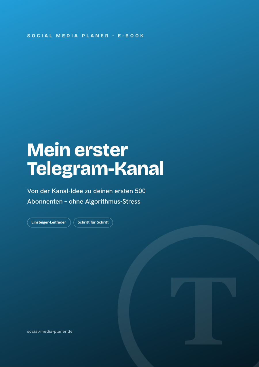 Mein erster Telegram-Kanal – E-Book-Cover (Telegram)