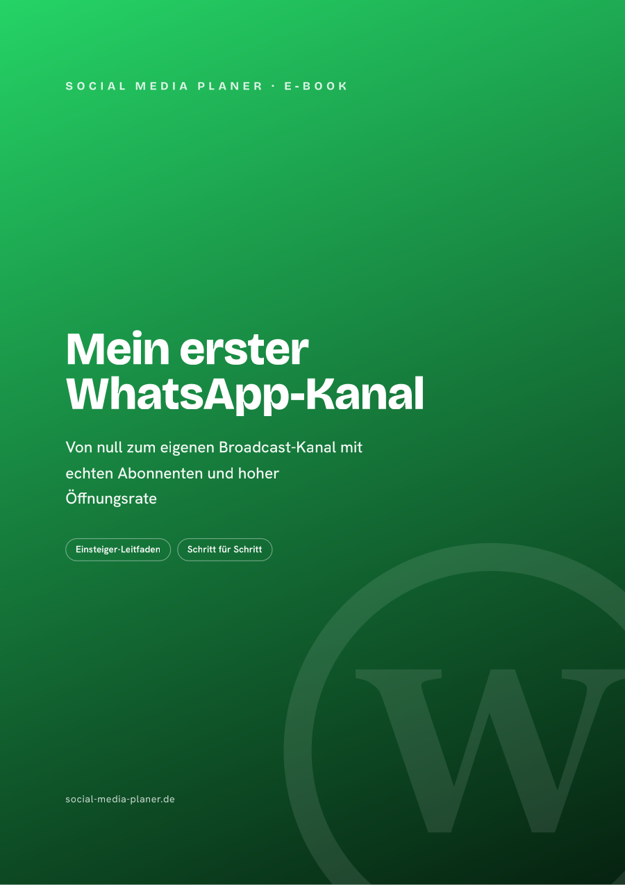Mein erster WhatsApp-Kanal – E-Book-Cover (WhatsApp)