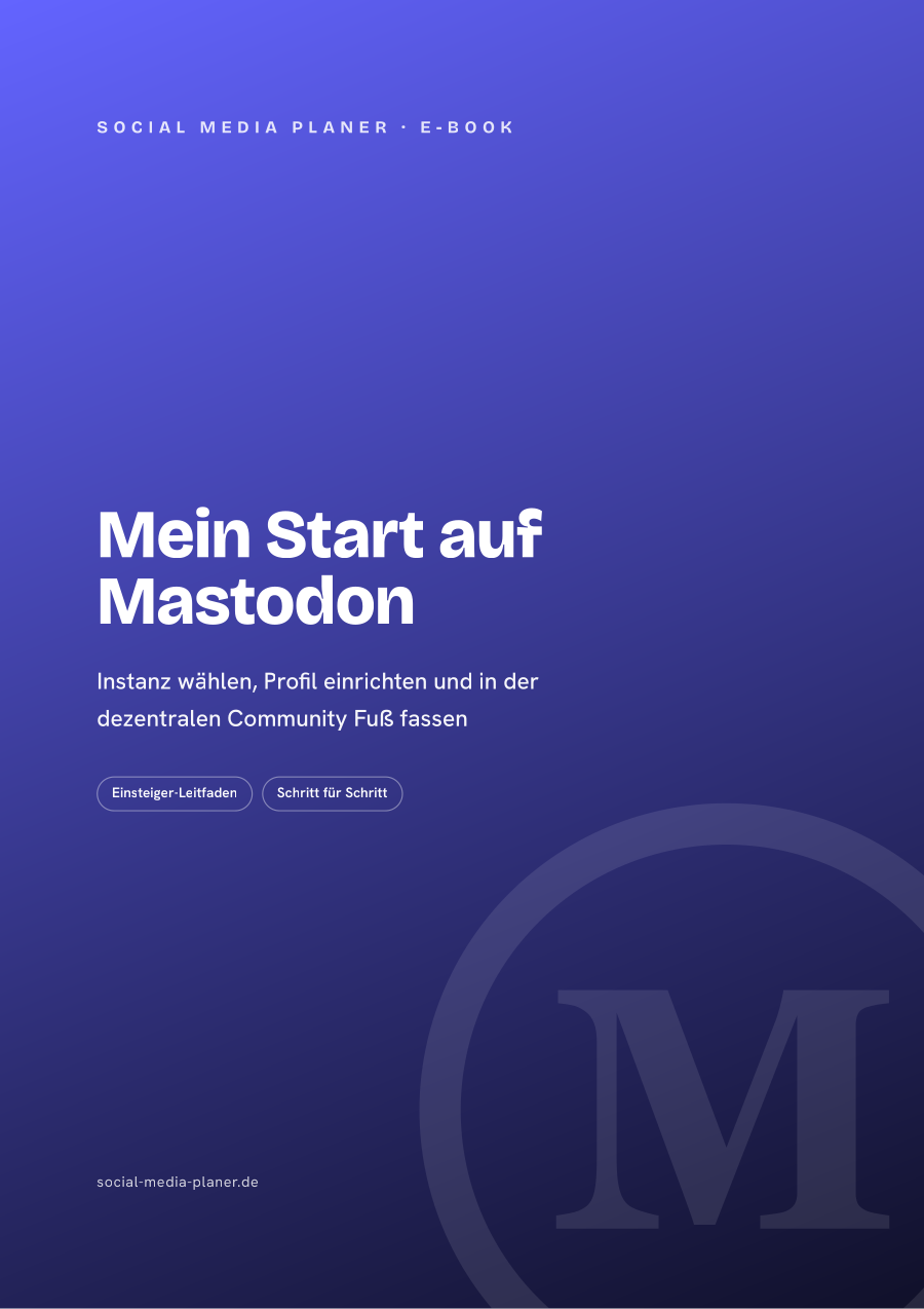 Mein Start auf Mastodon – E-Book-Cover (Mastodon)