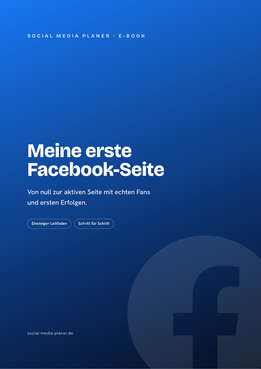 Meine erste Facebook-Seite – E-Book-Cover (Facebook)