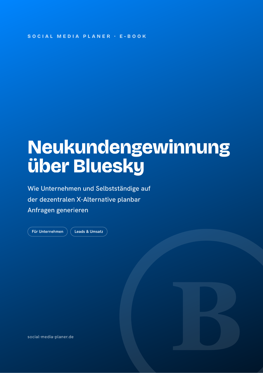Neukundengewinnung über Bluesky – E-Book-Cover (Bluesky)