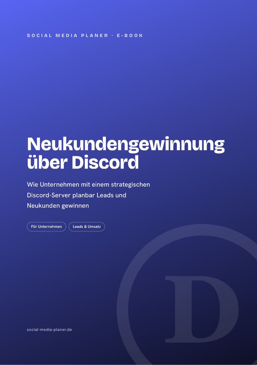 Neukundengewinnung über Discord – E-Book-Cover (Discord)
