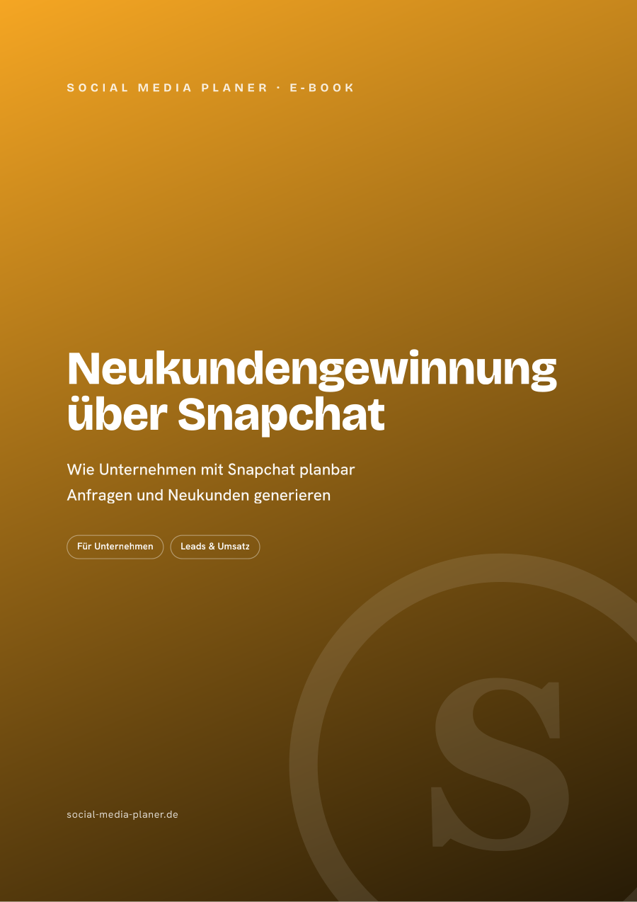Neukundengewinnung über Snapchat – E-Book-Cover (Snapchat)