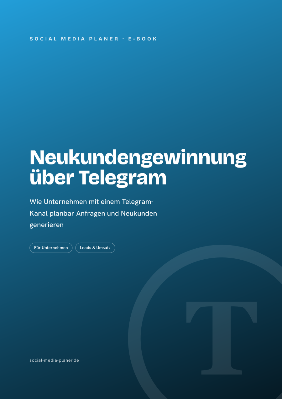 Neukundengewinnung über Telegram – E-Book-Cover (Telegram)