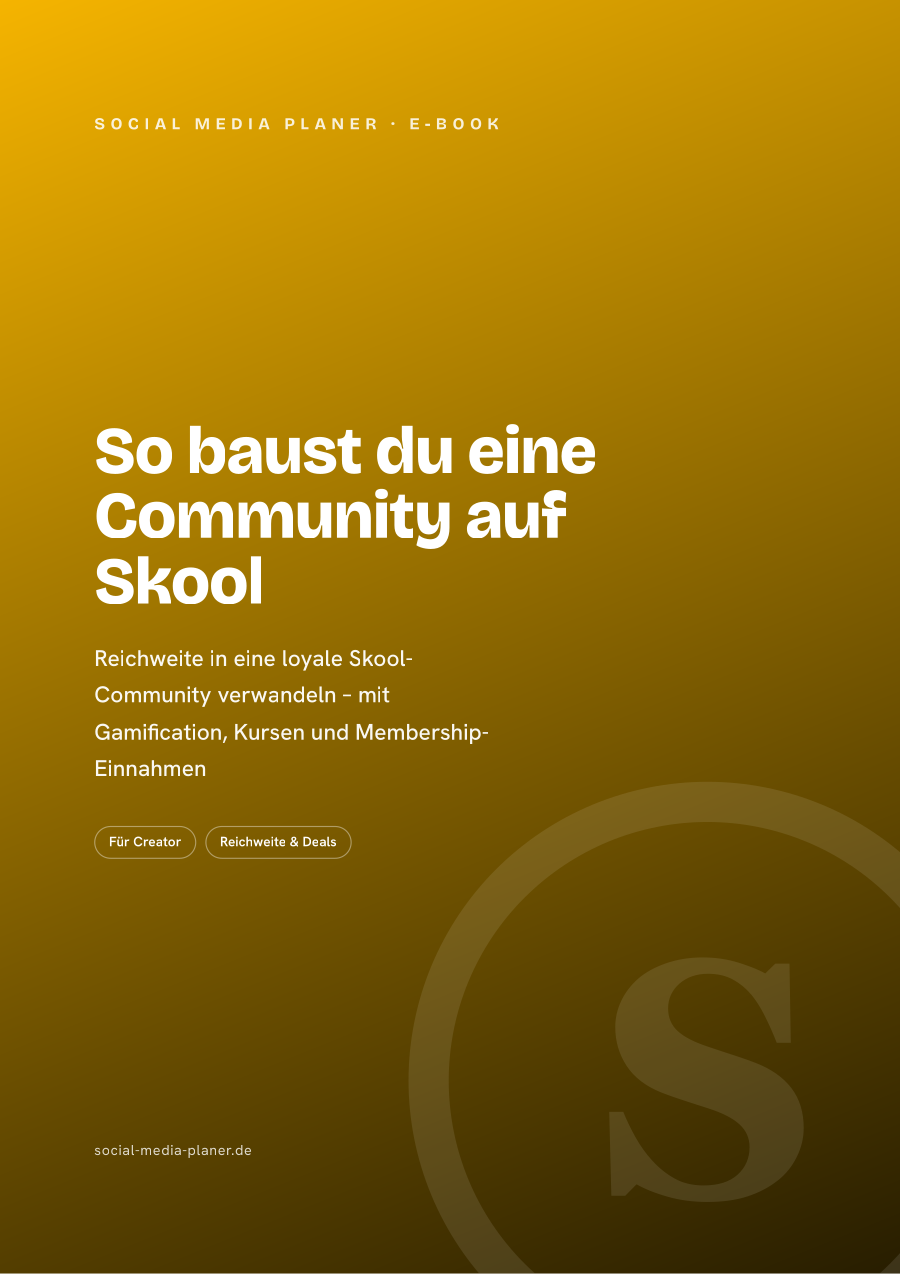So baust du eine Community auf Skool – E-Book-Cover (Skool)