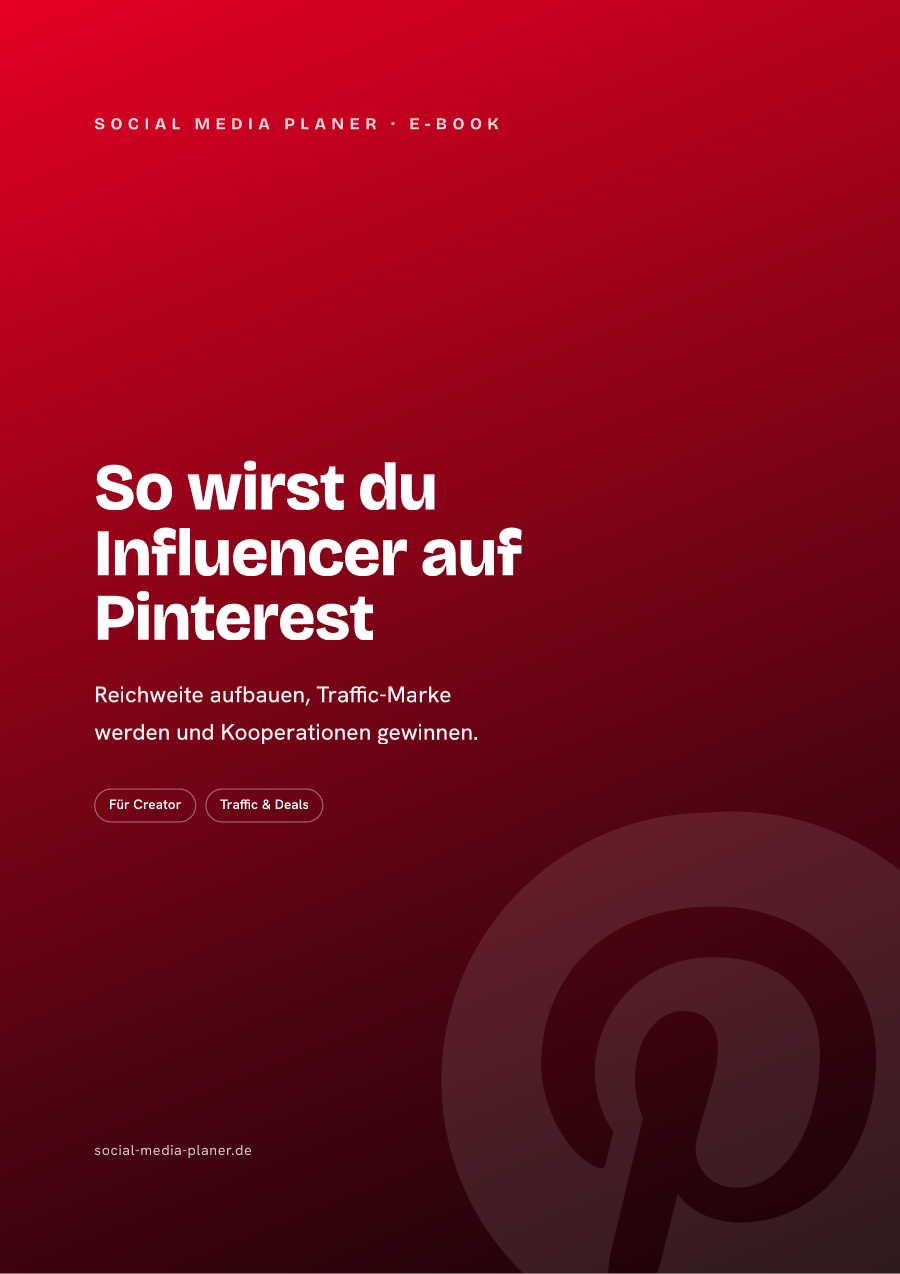 So wirst du Influencer auf Pinterest – E-Book-Cover (Pinterest)