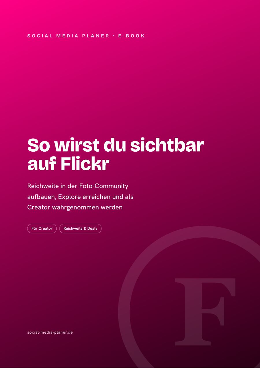 So wirst du sichtbar auf Flickr – E-Book-Cover (Flickr)