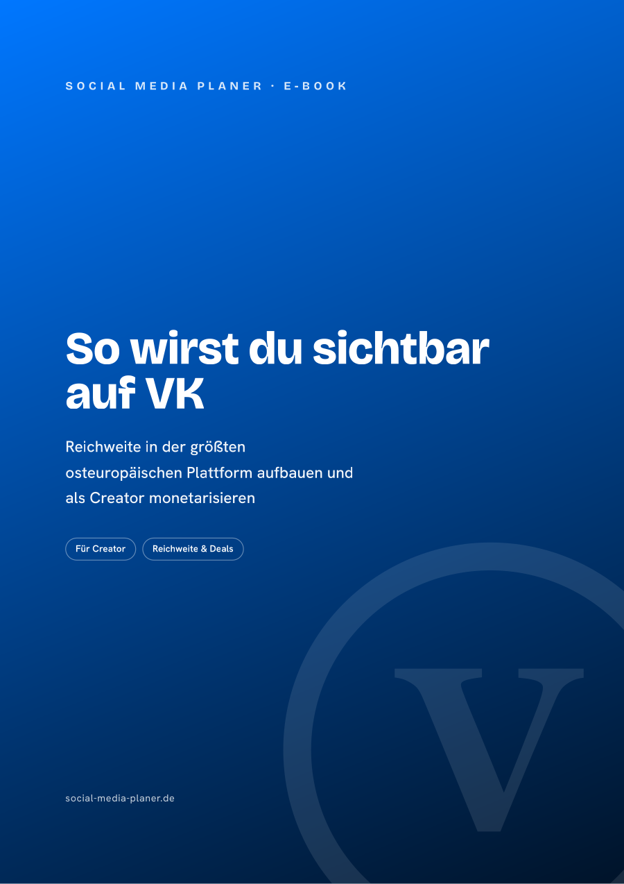 So wirst du sichtbar auf VK – E-Book-Cover (VK)