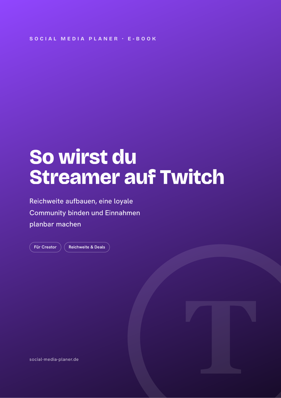 So wirst du Streamer auf Twitch – E-Book-Cover (Twitch)